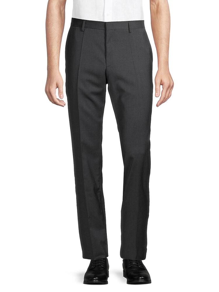 BOSS Men's Genesis 4 Virgin Wool Dress Pants - Dark Grey Cover