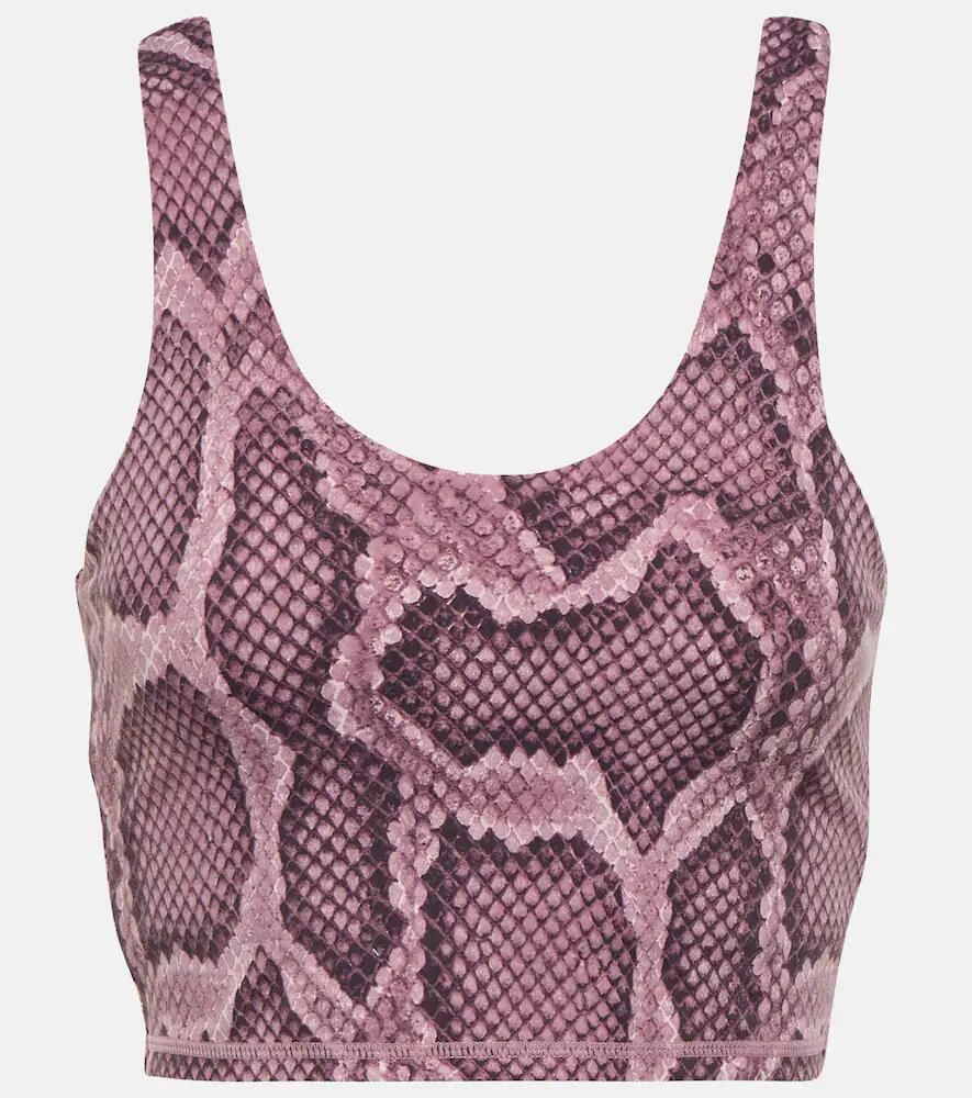 Varley Walker snake-print sports bra Cover