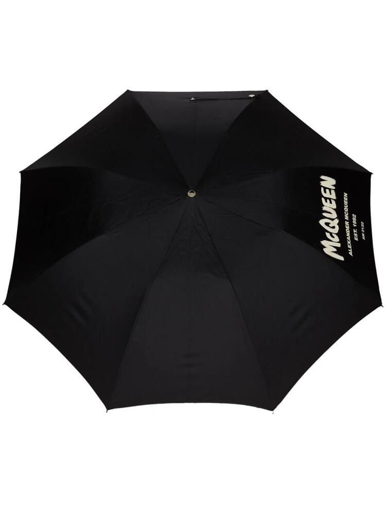 Alexander McQueen Graffiti umbrella - Black Cover