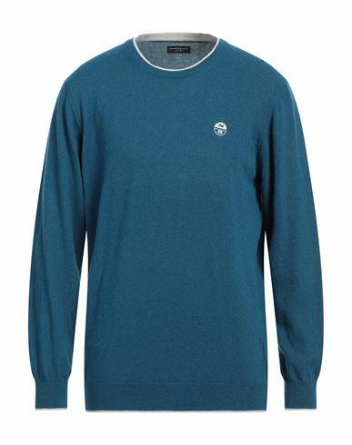 North Sails Man Sweater Blue Polyamide, Wool, Viscose, Cashmere Cover