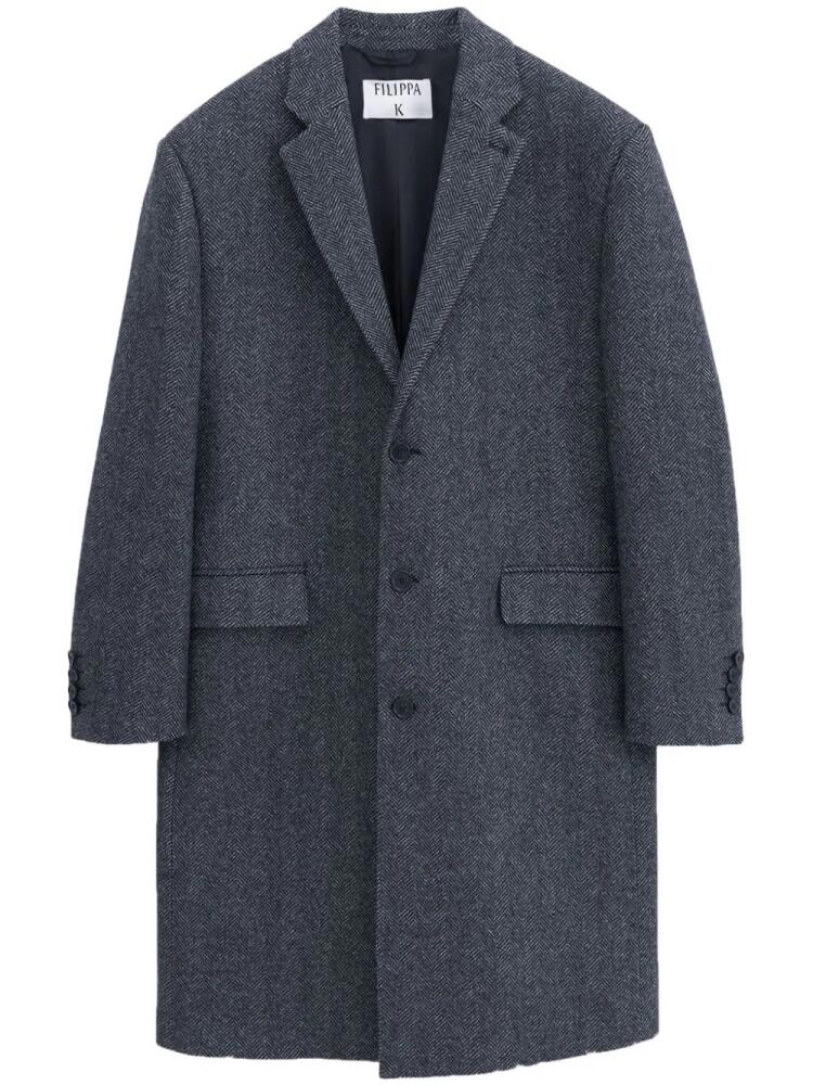 Filippa K single-breasted crombie coat - Grey Cover