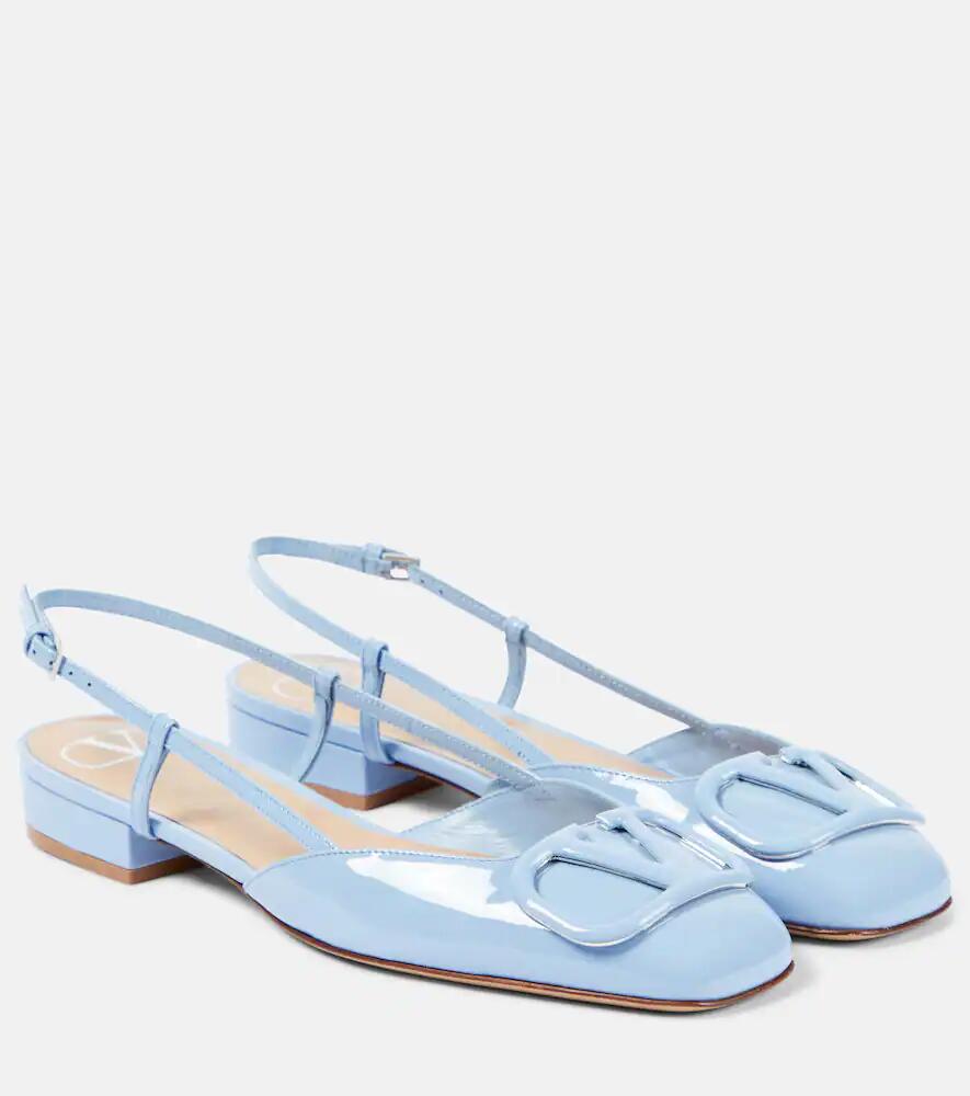 Valentino Garavani VLogo Signature leather slingback flats Cover