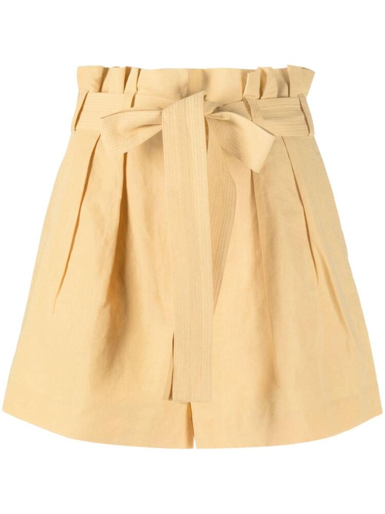 Ulla Johnson belted-waist shorts - Neutrals Cover