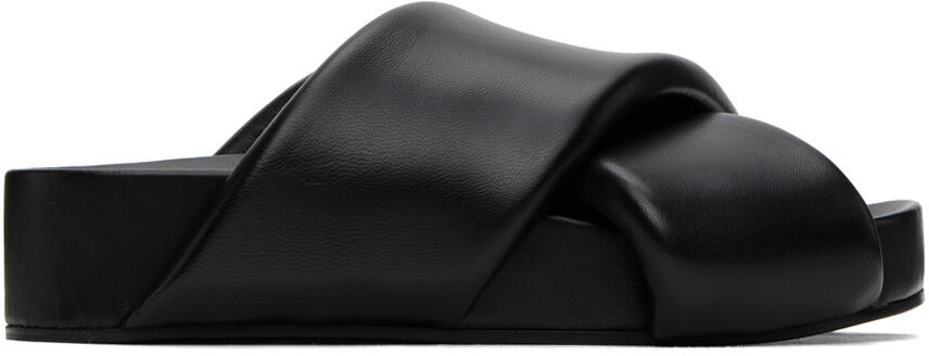 Jil Sander Black Padded Slides Cover