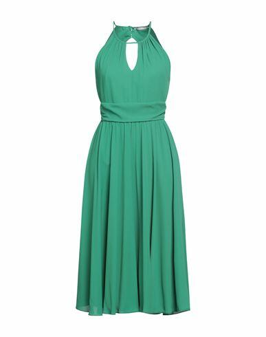 Biancoghiaccio Woman Midi dress Green Polyester Cover