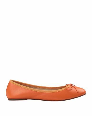 Ballerette Colonna Woman Ballet flats Orange Soft Leather Cover