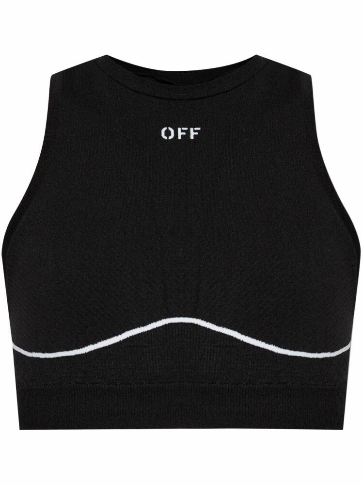 Off-White Off-Stamp sports bra - Black Cover