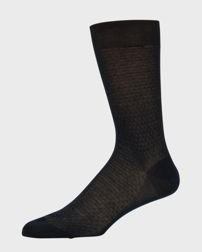 Brioni Men's Calza Corta Cotton Crew Socks Cover