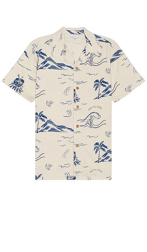 Nudie Jeans Arvid Waves Hawaii Shirt in Cream Cover