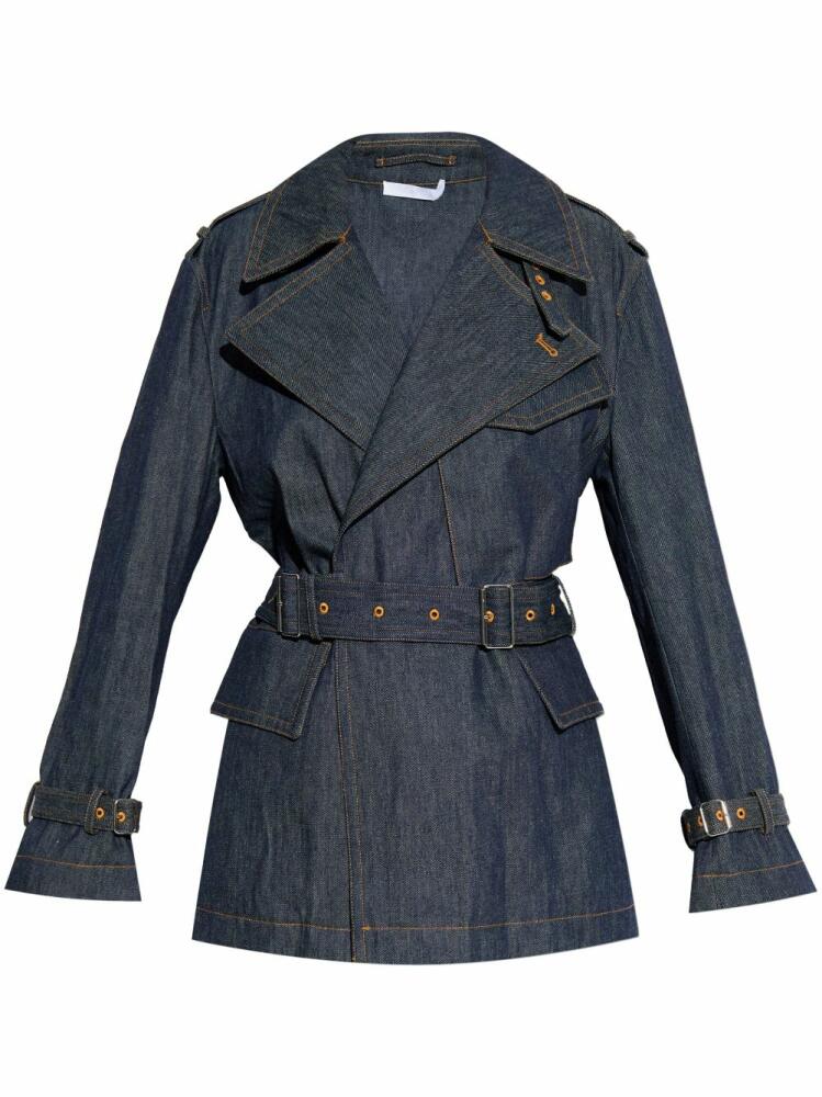 Helmut Lang denim trench jacket - Blue Cover