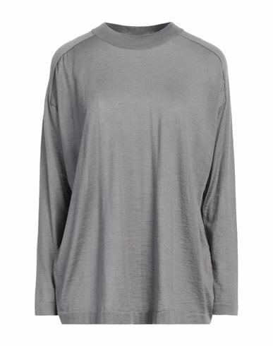 Malo Woman Sweater Grey Cashmere, Silk Cover