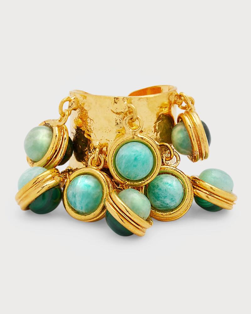 Sylvia Toledano Malachite and Amazonite Candies Ring Cover