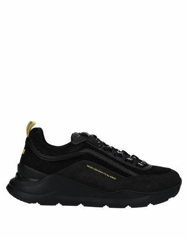 Msgm Man Sneakers Black Soft Leather, Textile fibers Cover