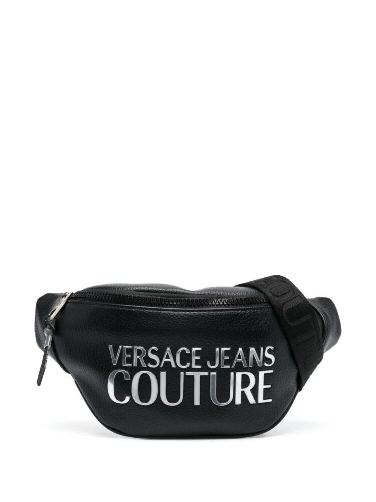 Versace Jeans Couture logo-lettering belt bag - Black Cover