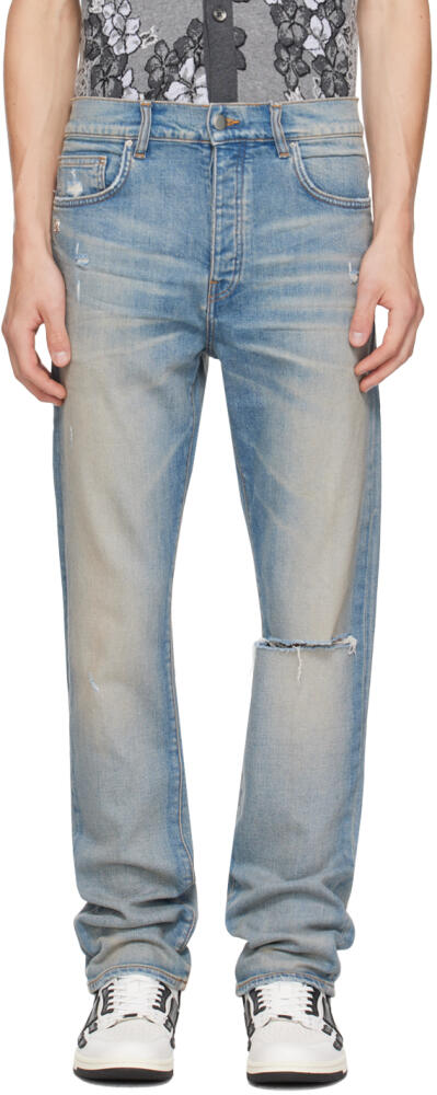 AMIRI Blue Slash Slim Jeans Cover