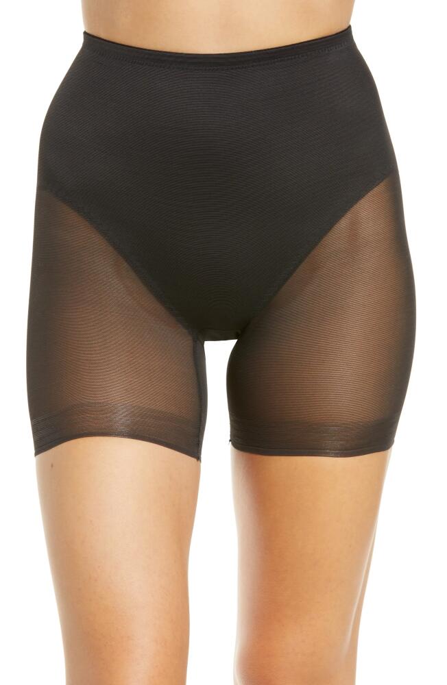 Miraclesuit Sexy Sheer Rear Lift Shaping Bike Shorts in Black Cover