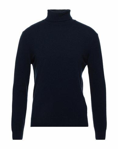 Daniele Fiesoli Man Turtleneck Midnight blue Eco-cashmere Cover