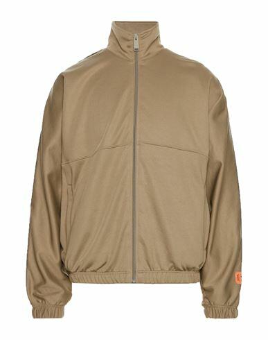 Heron Preston Man Sweatshirt Military green Polyester, Cotton, Polyamide Cover