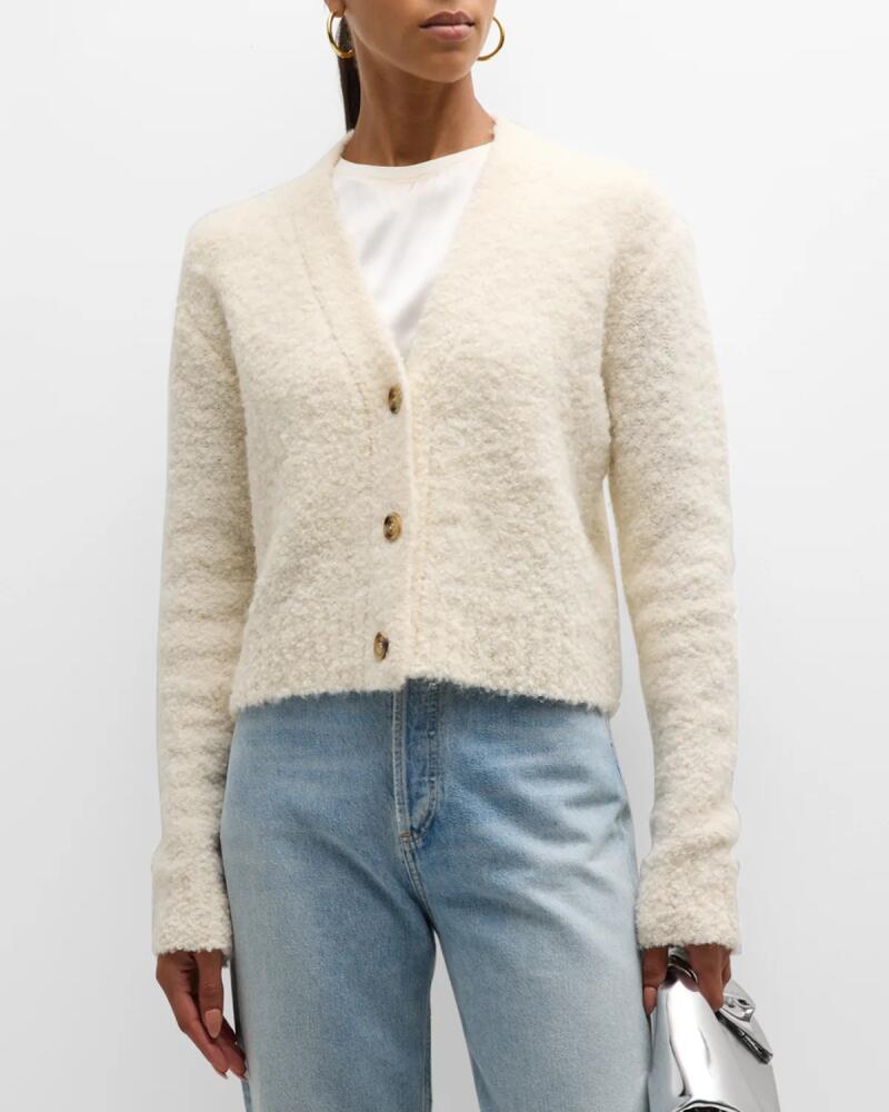 ATM Anthony Thomas Melillo Wool-Blend Boucle Cropped Cardigan Cover