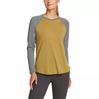 Eddie Bauer Women's Stine's Raglan Color-Blocked T-Shirt Cover