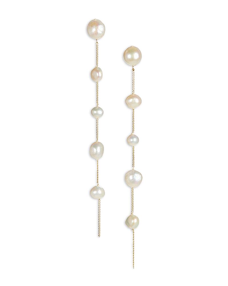 Cult Gaia Atum Cultured Freshwater Pearl Linear Drop Earrings Cover