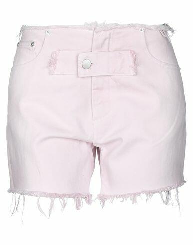 1017 Alyx 9sm Woman Denim shorts Light pink Cotton Cover