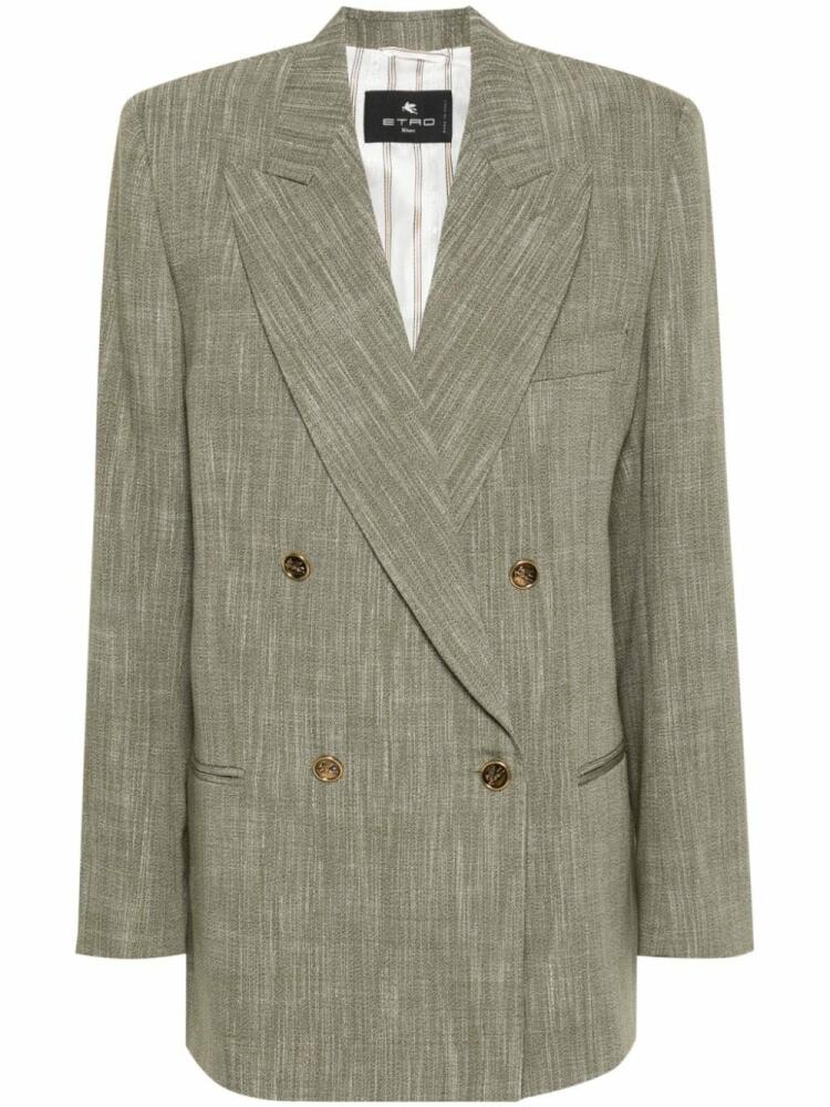 ETRO double-breasted blazer - Green Cover