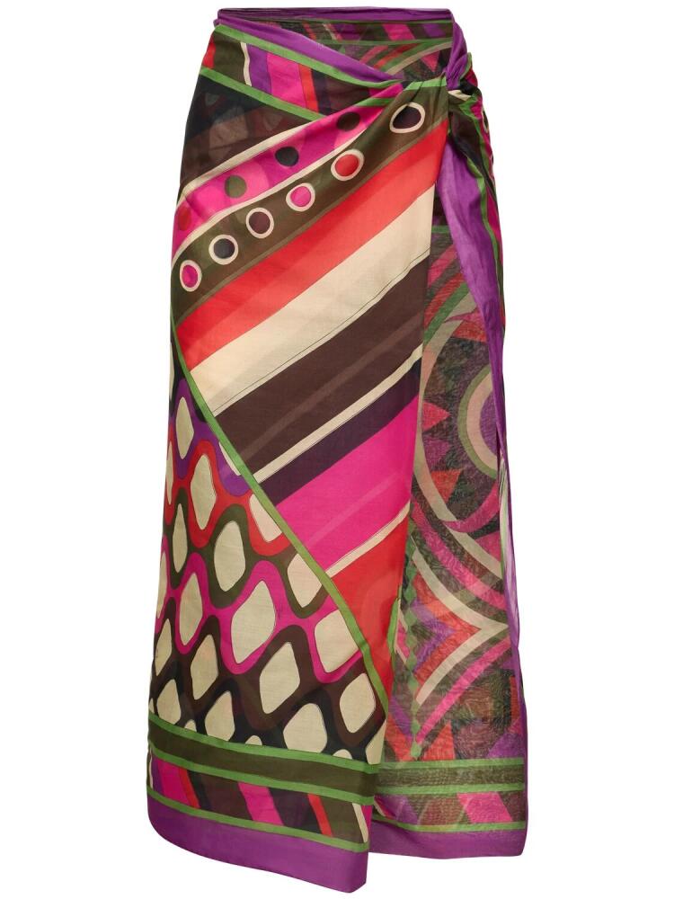 PUCCI Cotton Long Sarong Cover