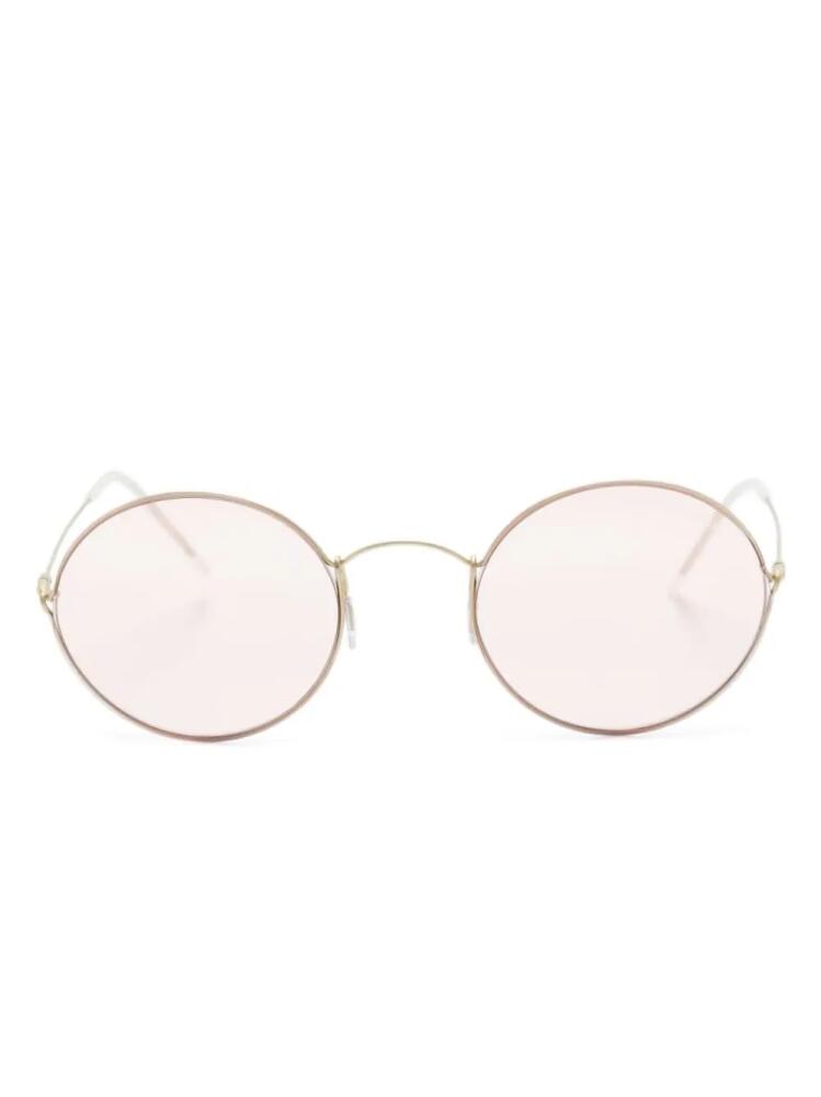 Giorgio Armani round-frame tinted sunglasses - Gold Cover