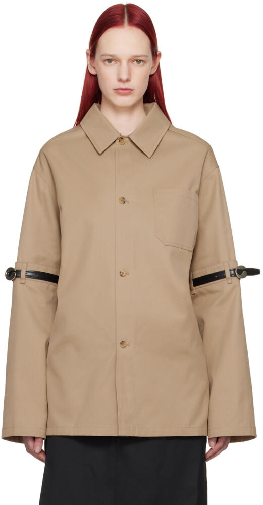 Coperni Beige Open Elbow Jacket Cover