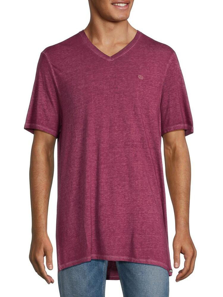 BUFFALO David Bitton Men's Kanek Slubbed Tee - Crushed Velvet Cover