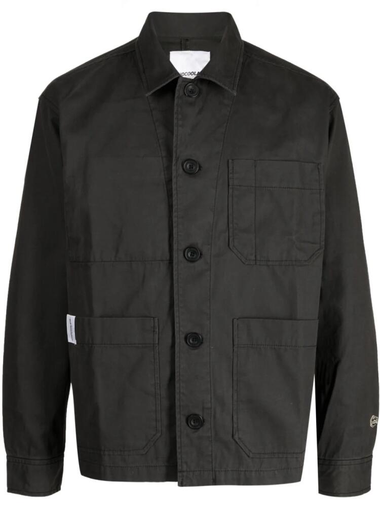 CHOCOOLATE multi-pocket cotton shirt jacket - Grey Cover