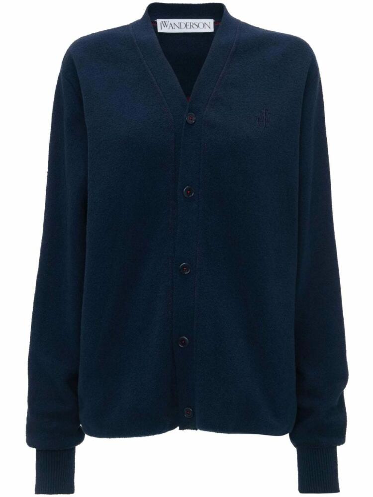 JW Anderson bouclé cardigan - Blue Cover