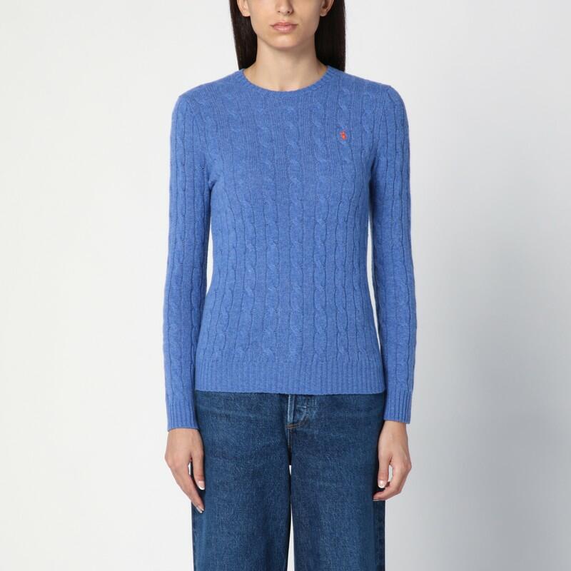 Polo Ralph Lauren Light blue wool and cashmere cable jumper Cover