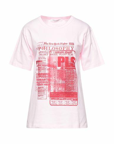 Philosophy Di Lorenzo Serafini Woman T-shirt Pink Cotton Cover