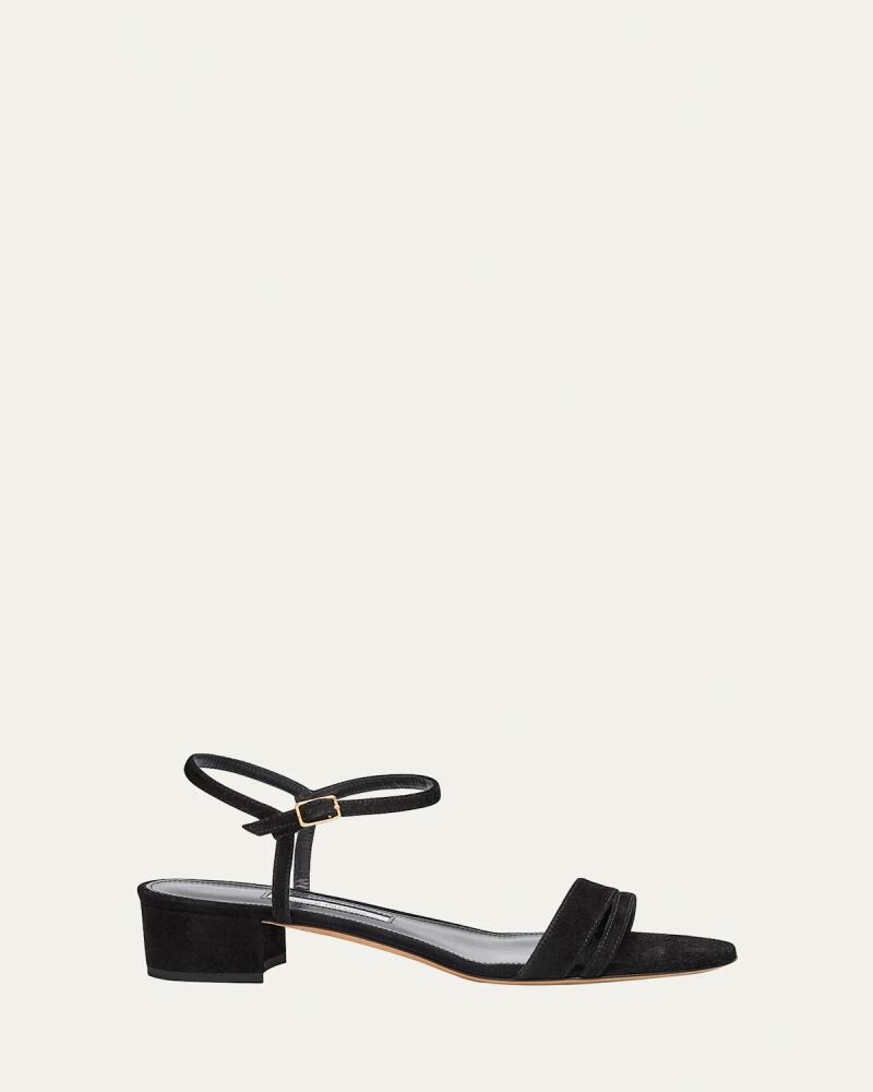 Emme Parsons Simple Metallic Ankle-Strap Sandals Cover