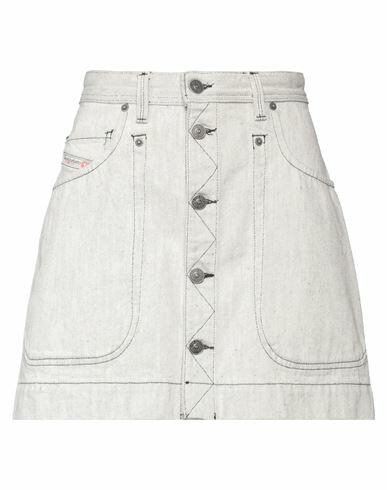 Diesel Woman Denim skirt White Cotton Cover