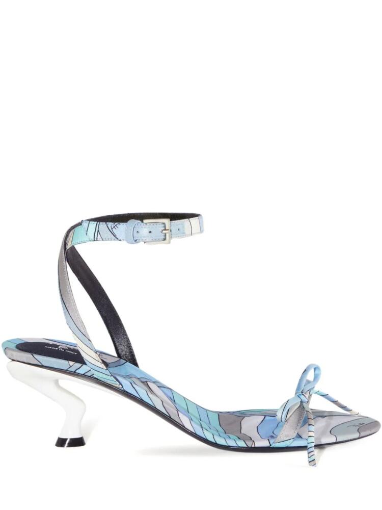 PUCCI Iride-print sandals - Blue Cover