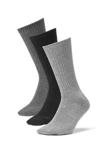 Eddie Bauer Men's Solid Crew Socks - 3 Pack Cover