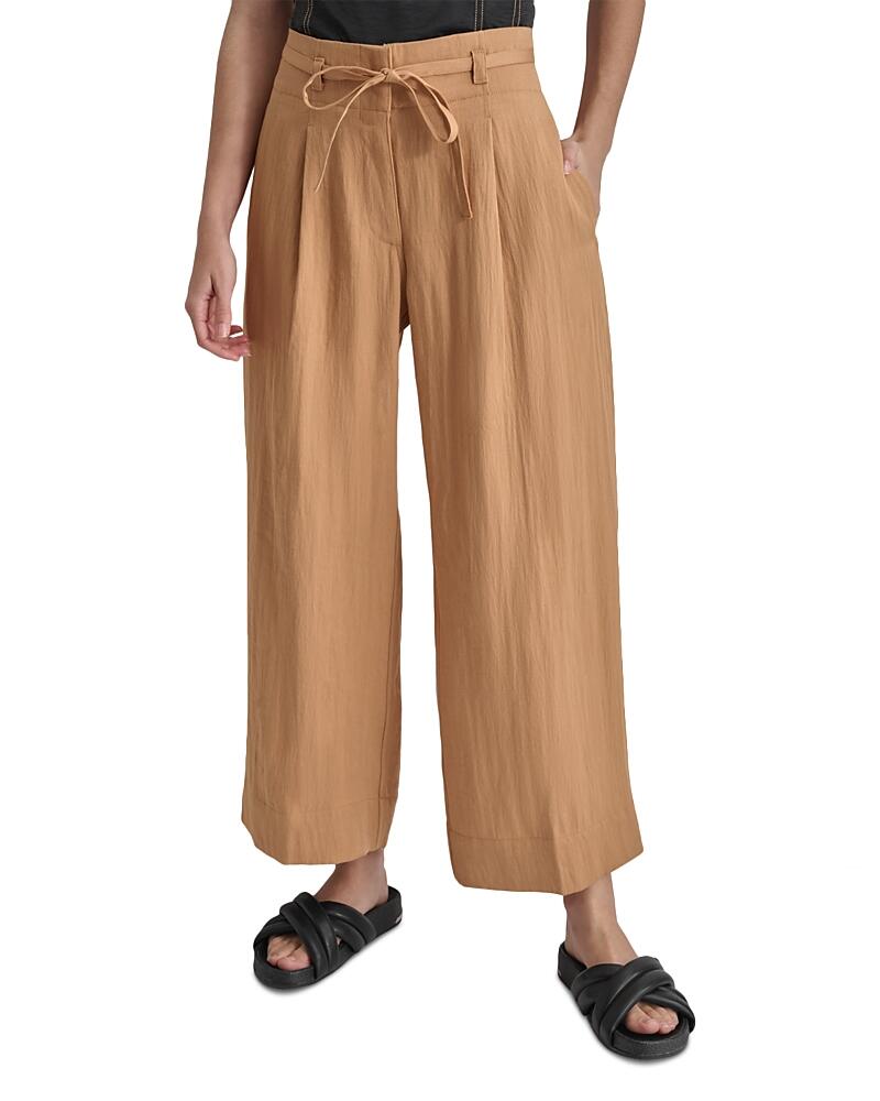 Dkny Wide Leg Belted Pants Cover