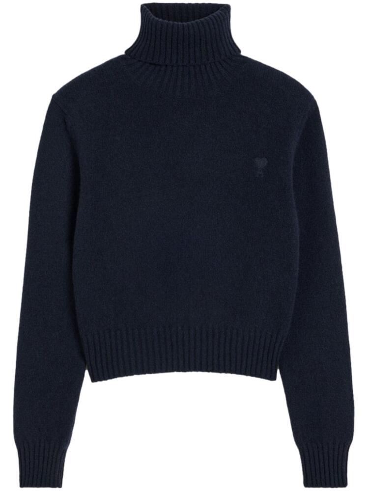 AMI Paris Ami de Coeur cashmere jumper - Blue Cover