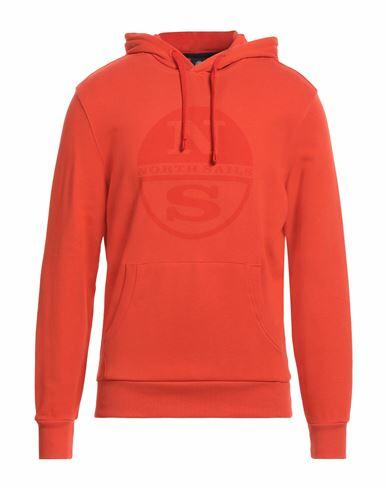 North Sails Man Sweatshirt Orange Cotton Cover