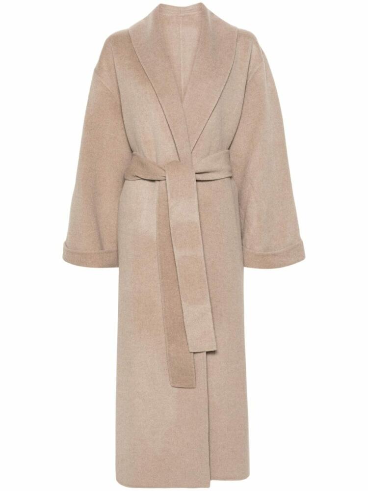 By Malene Birger Trullem belted wool coat - Neutrals Cover