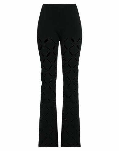 Versace Woman Pants Black Viscose, Polyester, Elastane Cover