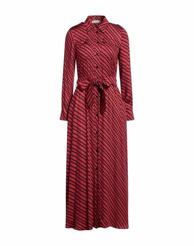 Haveone Woman Midi dress Red Viscose Cover