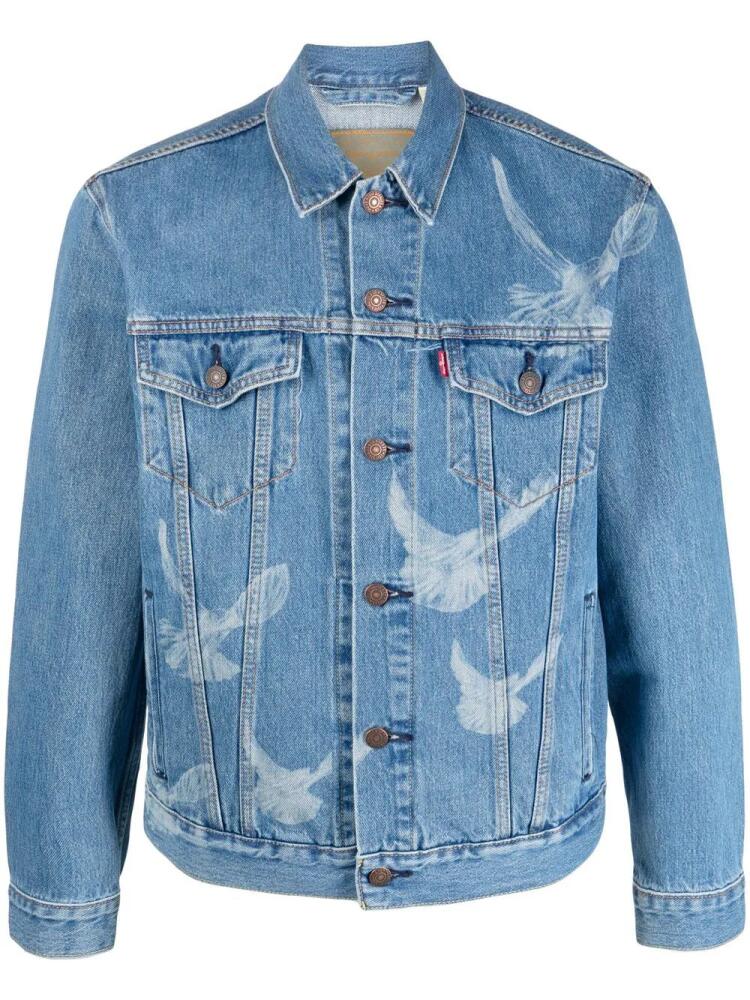 Levi's bird-print denim jacket - Blue Cover