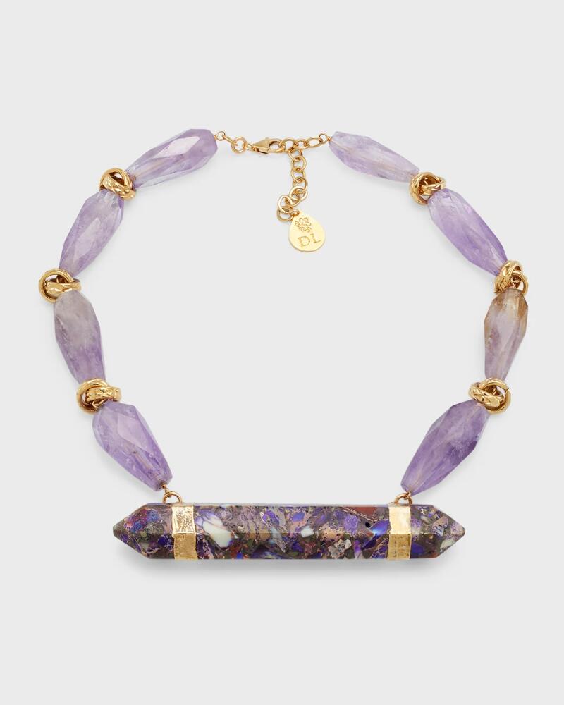 Devon Leigh Amethyst and Purple Imperial Jasper Necklace Cover