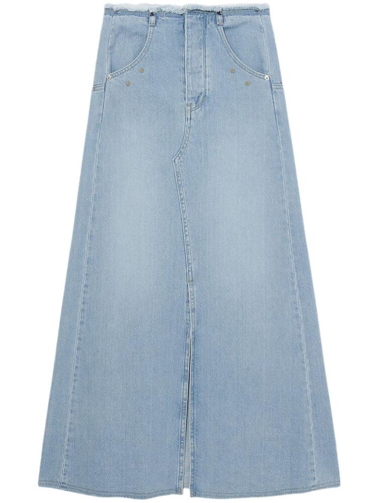 SJYP A-line denim long skirt - Blue Cover