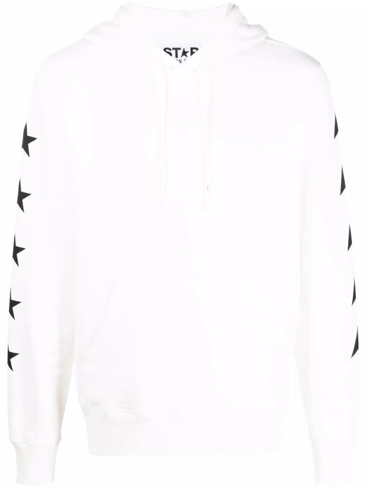 Golden Goose star-print cotton hoodie - White Cover