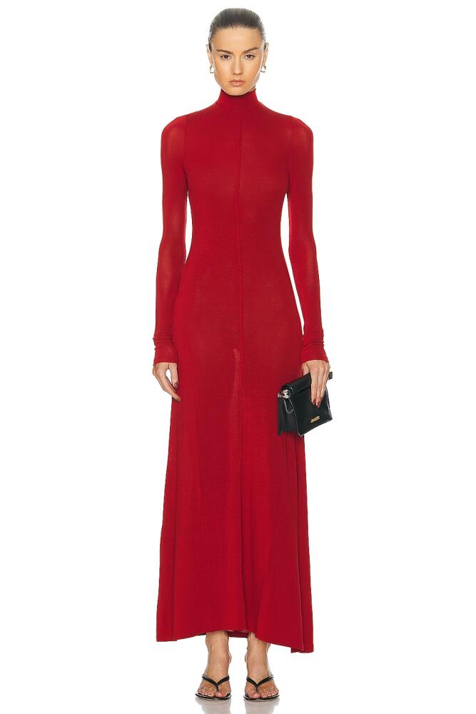 St. Agni Jersey Maxi Dress in Red Cover